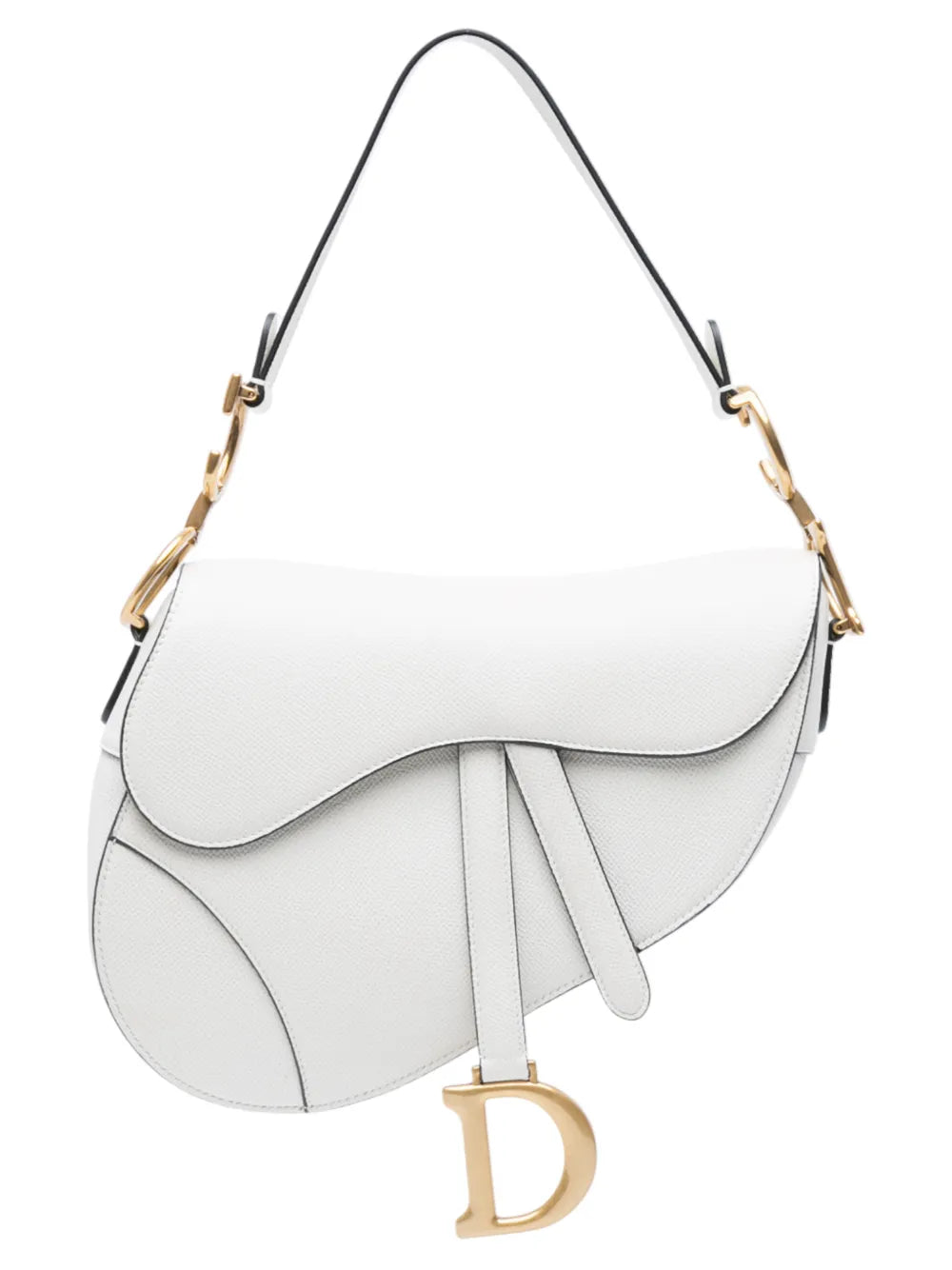 Christian Dior Pre Owned 2020 Grained Calfskin Saddle Bag Shoulder Bag