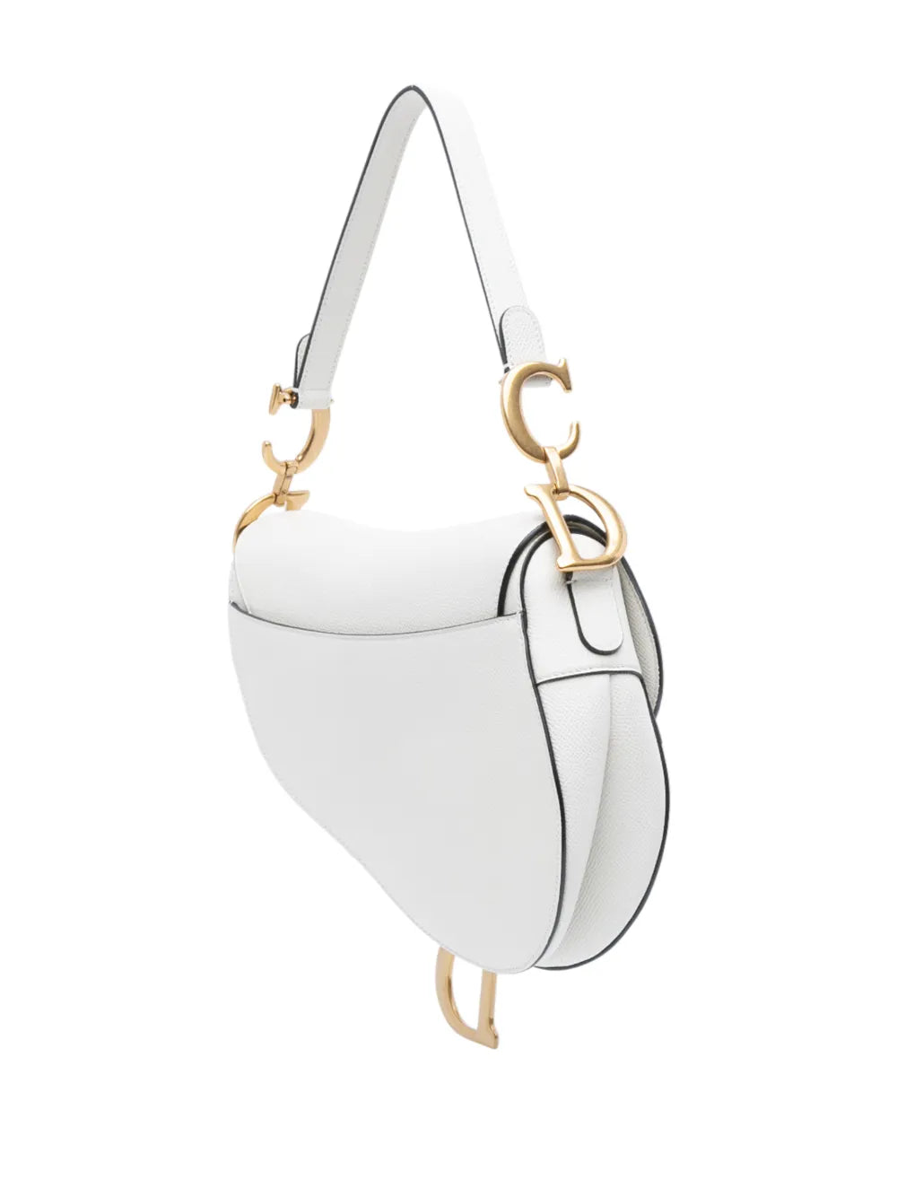 Christian Dior Pre Owned 2020 Grained Calfskin Saddle Bag Shoulder Bag