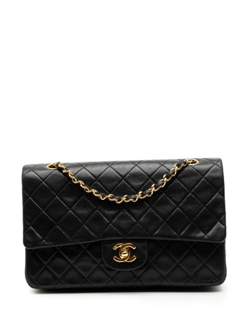 Chanel Pre Owned 1989 1991 Medium Classic Lambskin Double Flap Shoulder Bag