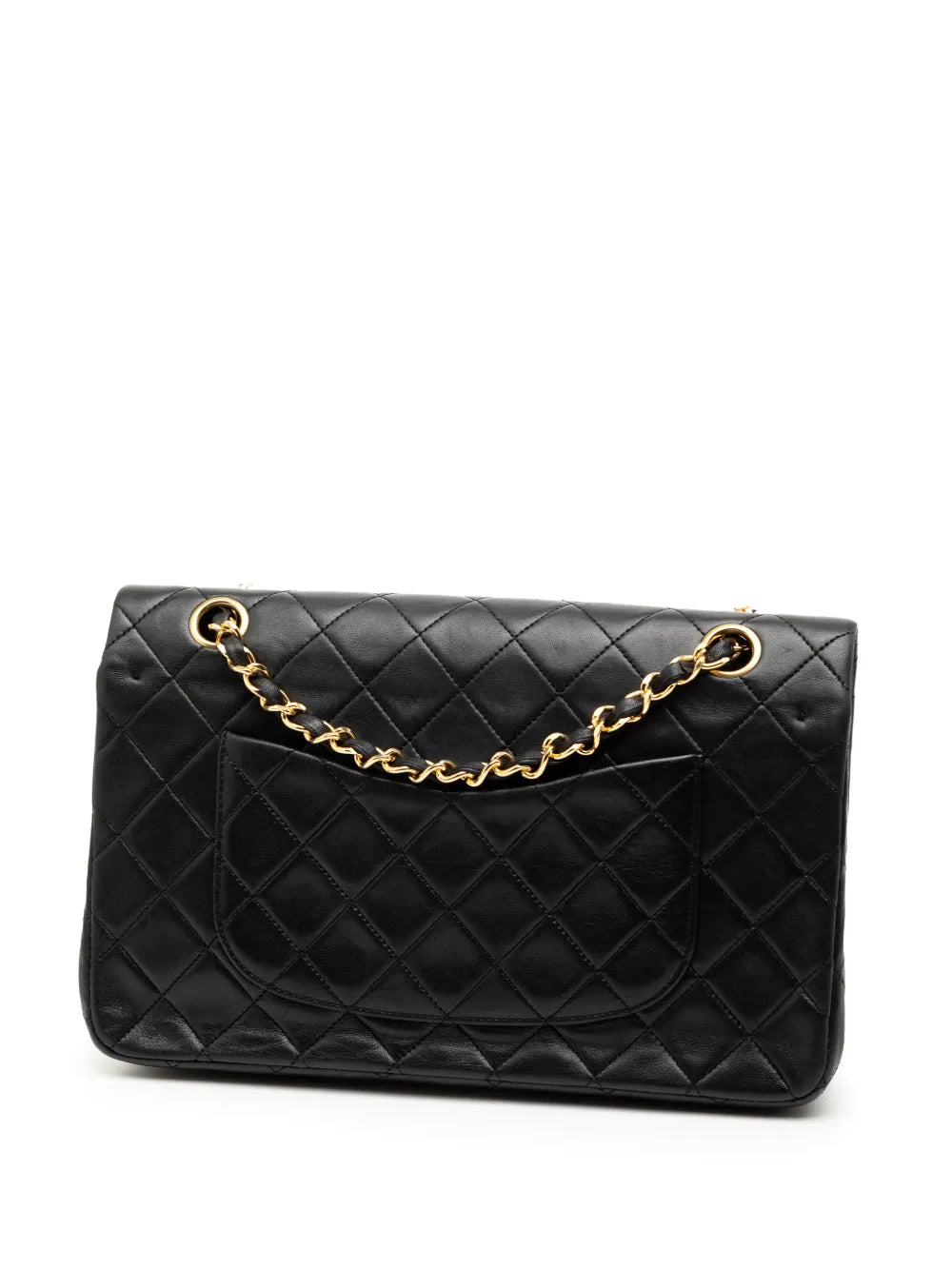 Chanel Pre Owned 1989 1991 Medium Classic Lambskin Double Flap Shoulder Bag