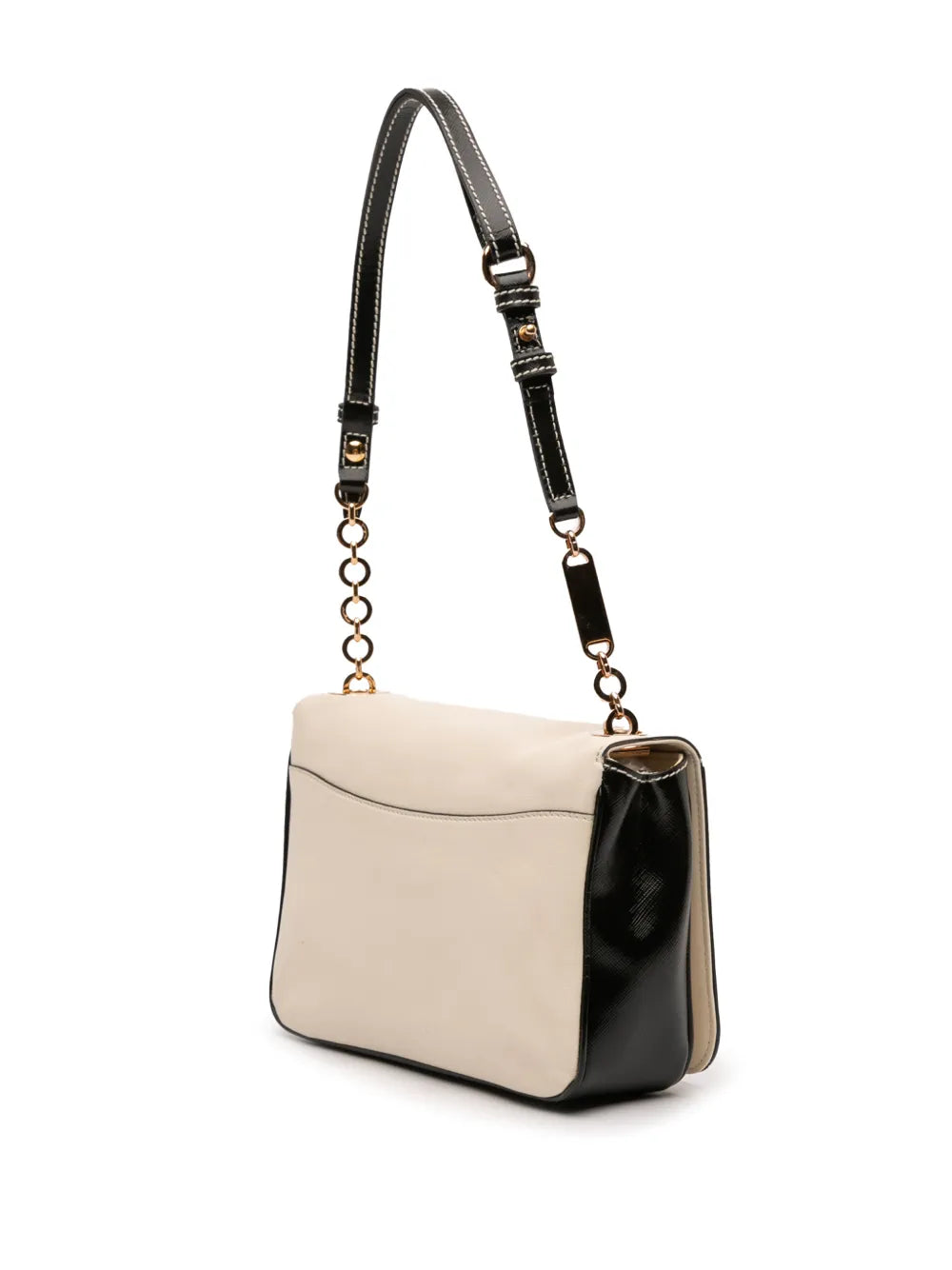 Ferragamo Pre Owned 2010 2020 Leather Double Gancini Shoulder Bag