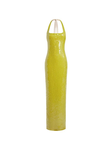 16Arlington Auden Sequin Halterneck Maxi Dress
