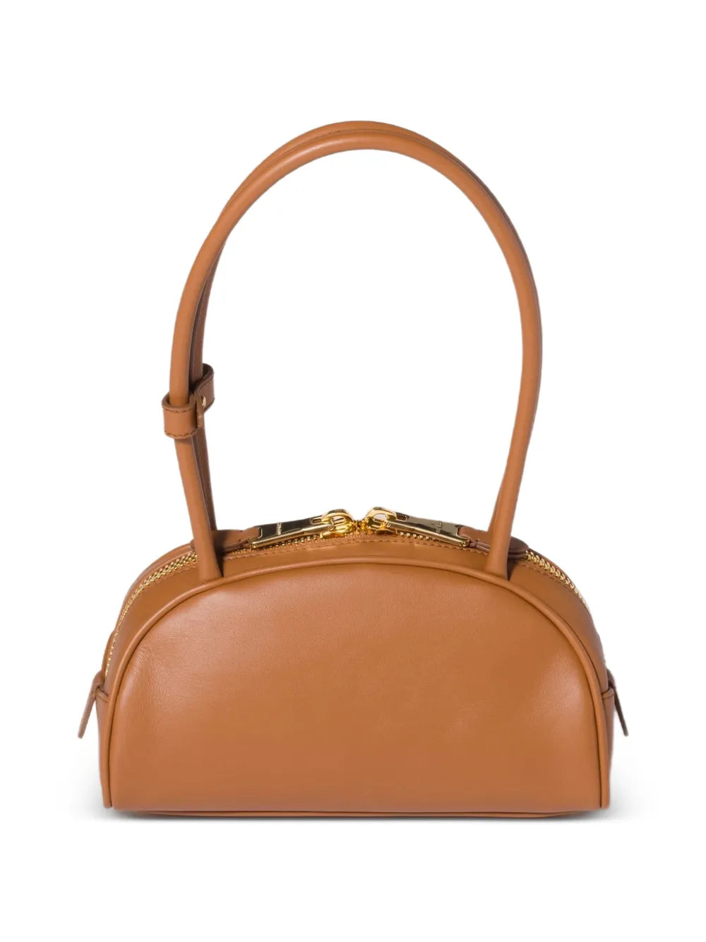 Miu Miu Beau Embossed Logo Leather Shoulder Bag
