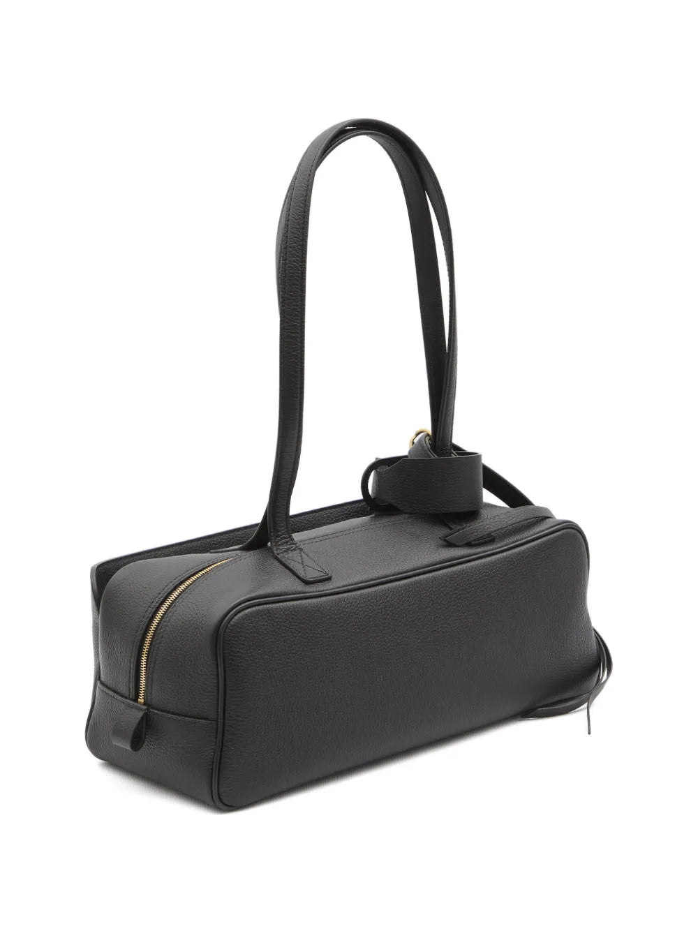 Balenciaga Top Handle Embossed Bowling Bag