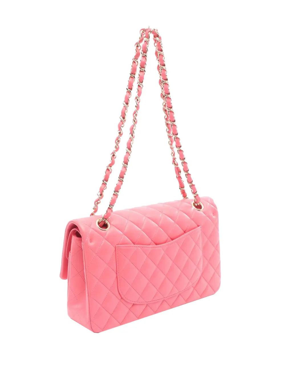 Chanel Pre Owned 2020 Medium Classic Lambskin Double Flap Shoulder Bag