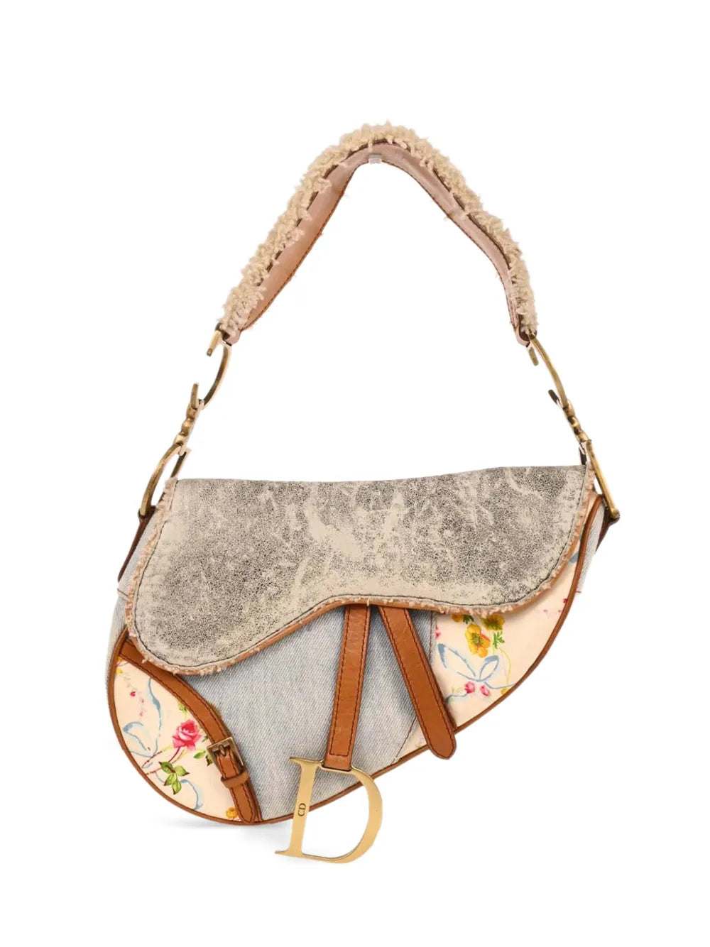 Christian Dior Pre Owned 2004 Canvas Saddle Shoulder Bag