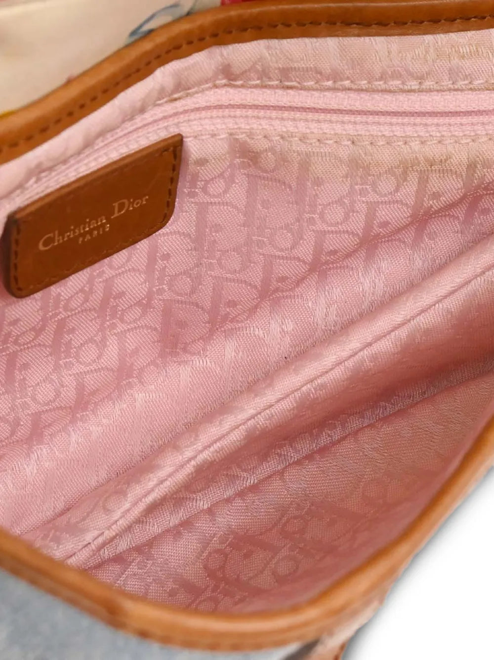 Christian Dior Pre Owned 2004 Canvas Saddle Shoulder Bag