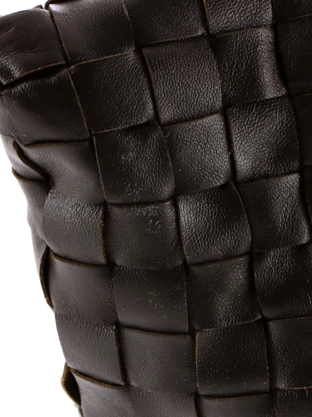 Bottega Veneta Pre Owned Hop Intrecciato Leather Large Hobo Bag
