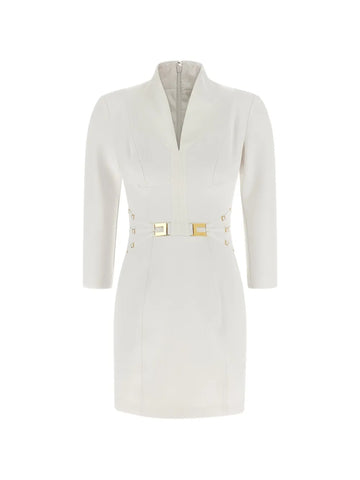 Elisabetta Franchi Logo Applique Mini Dress