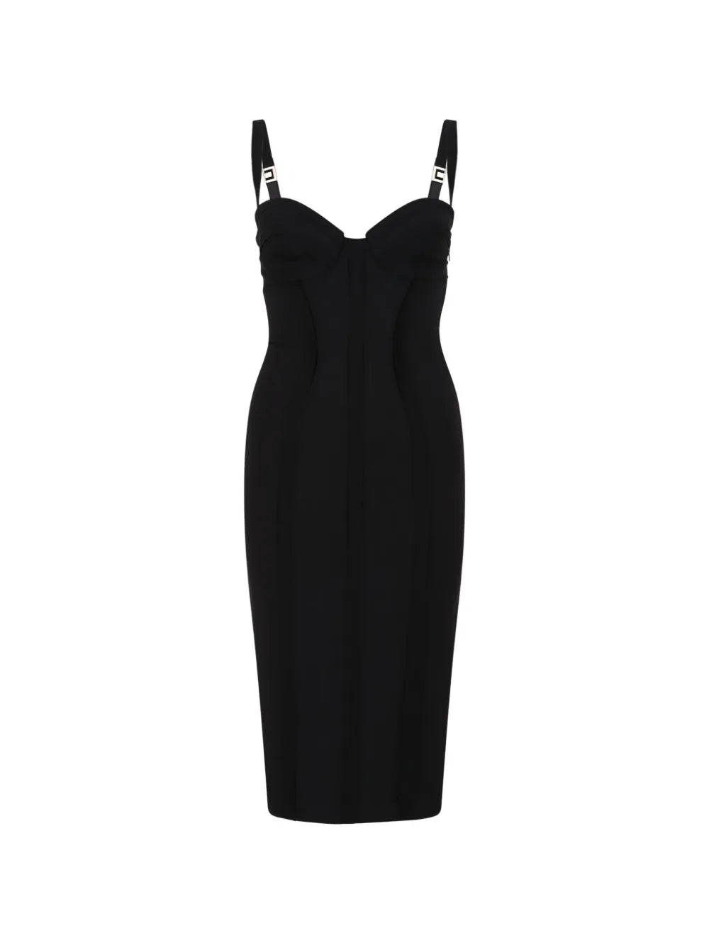 Elisabetta Franchi Sweetheart Neck Midi Dress