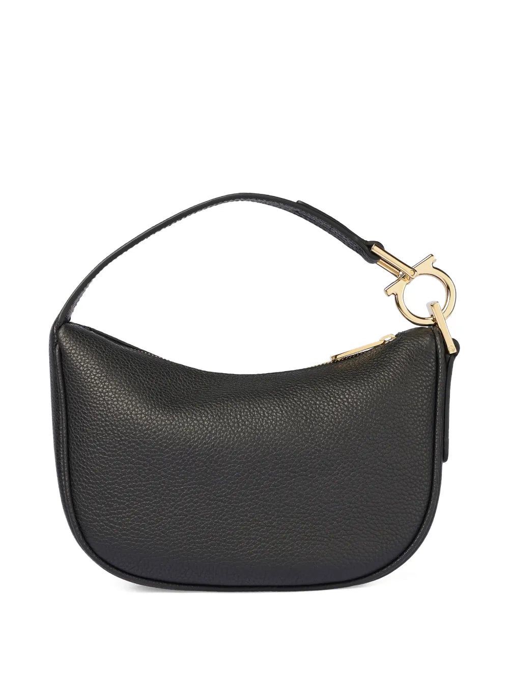 Ferragamo Textured Horseshoe Shoulder Bag
