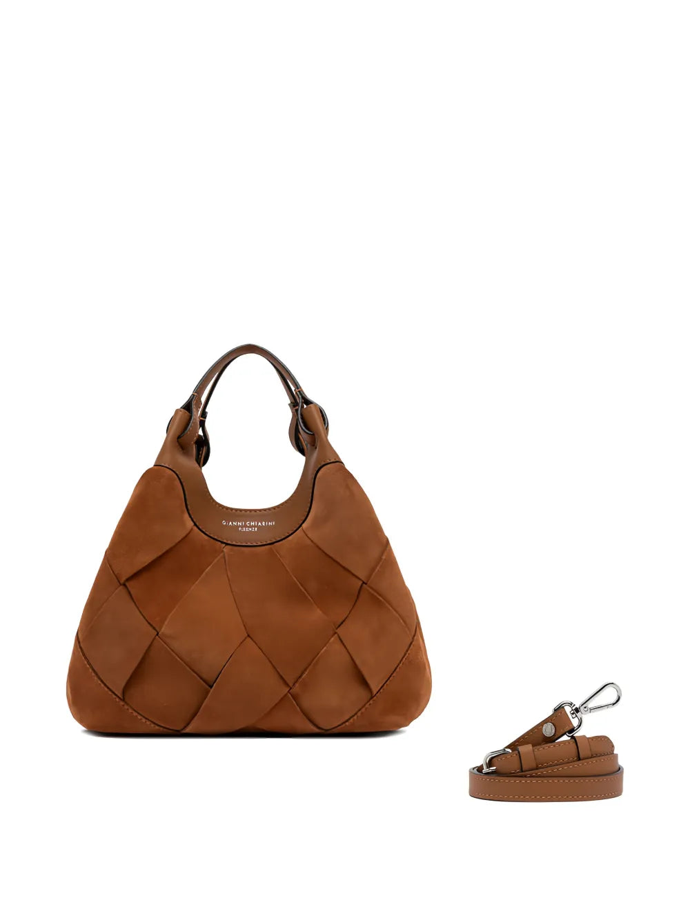 Gianni Chiarini Dua Woven Leather Shoulder Bag