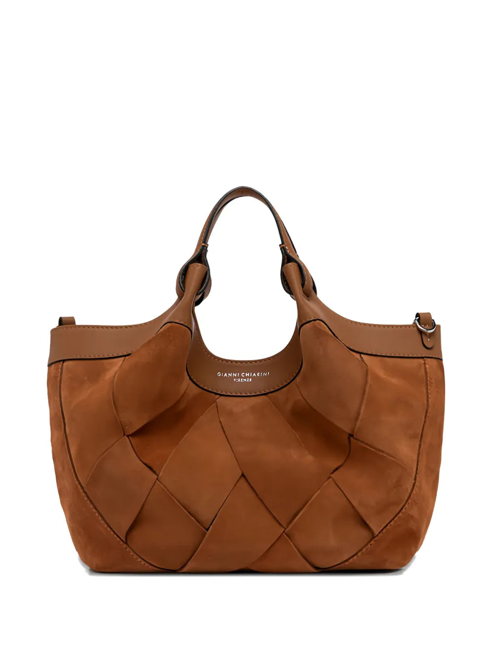 Gianni Chiarini Dua Woven Leather Shoulder Bag