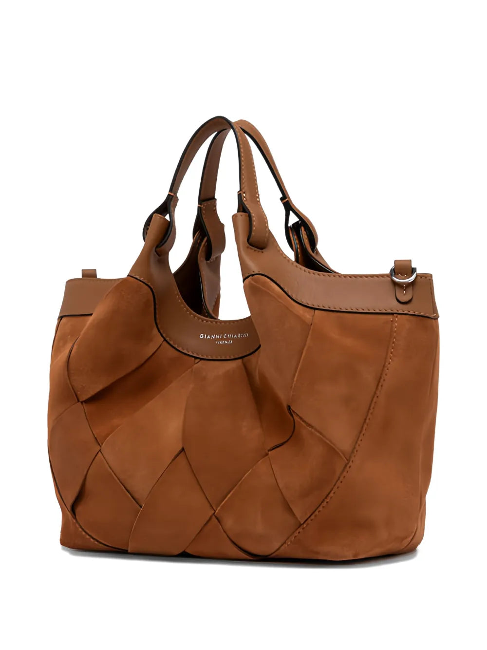 Gianni Chiarini Dua Woven Leather Shoulder Bag