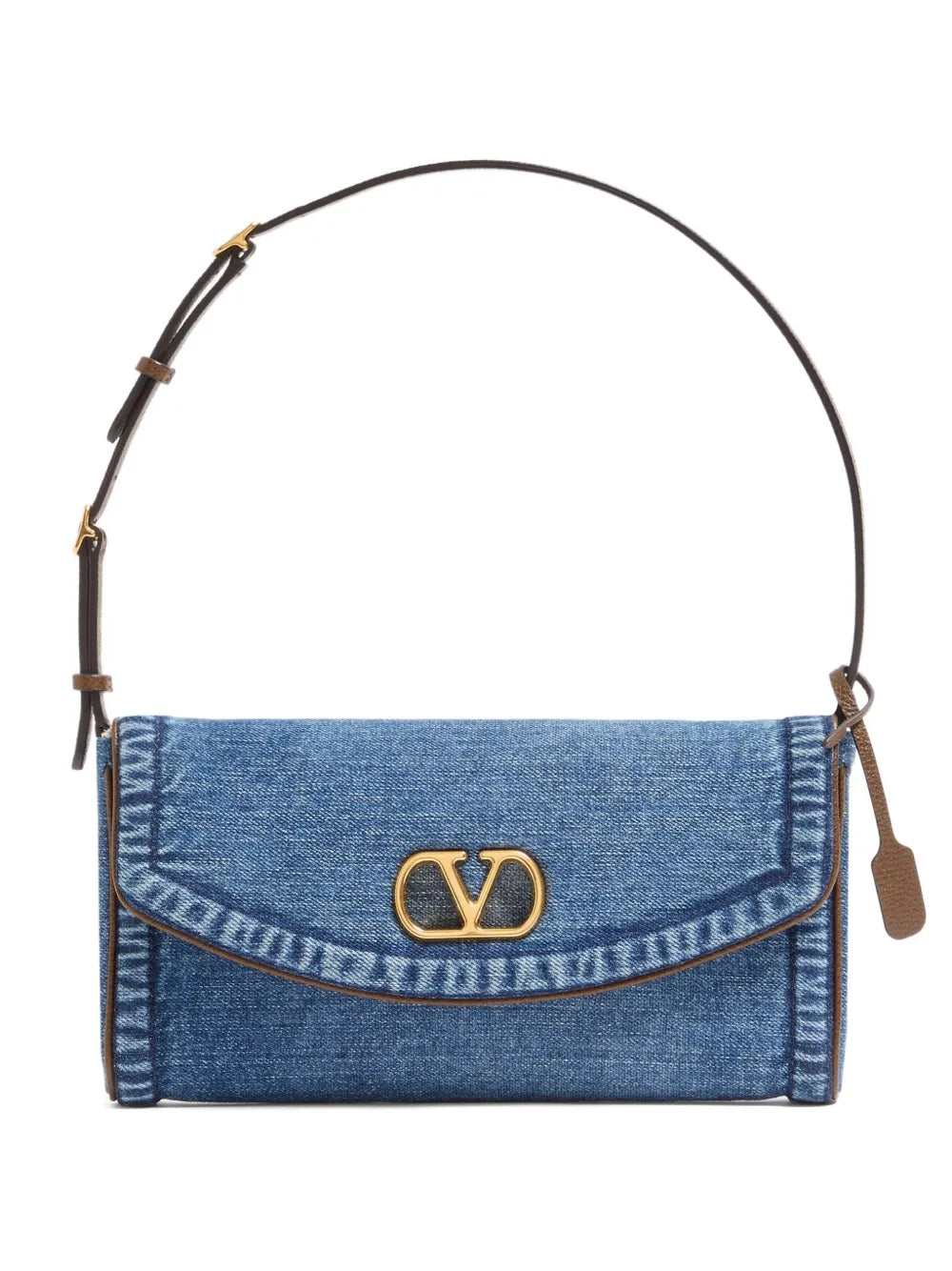 Valentino Garavani Small Devain Denim Shoulder Bag