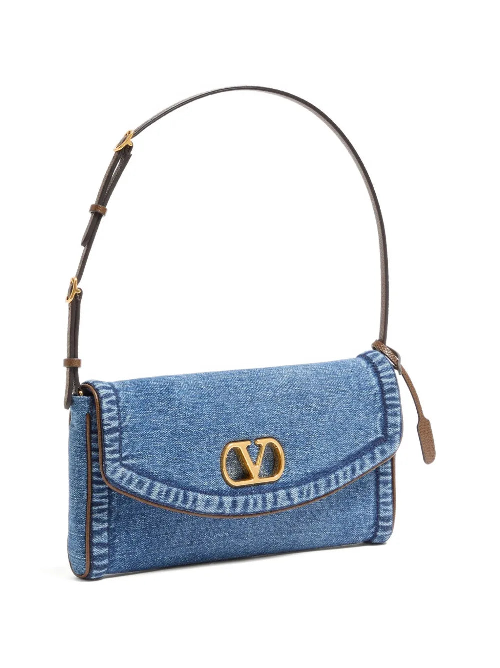 Valentino Garavani Small Devain Denim Shoulder Bag