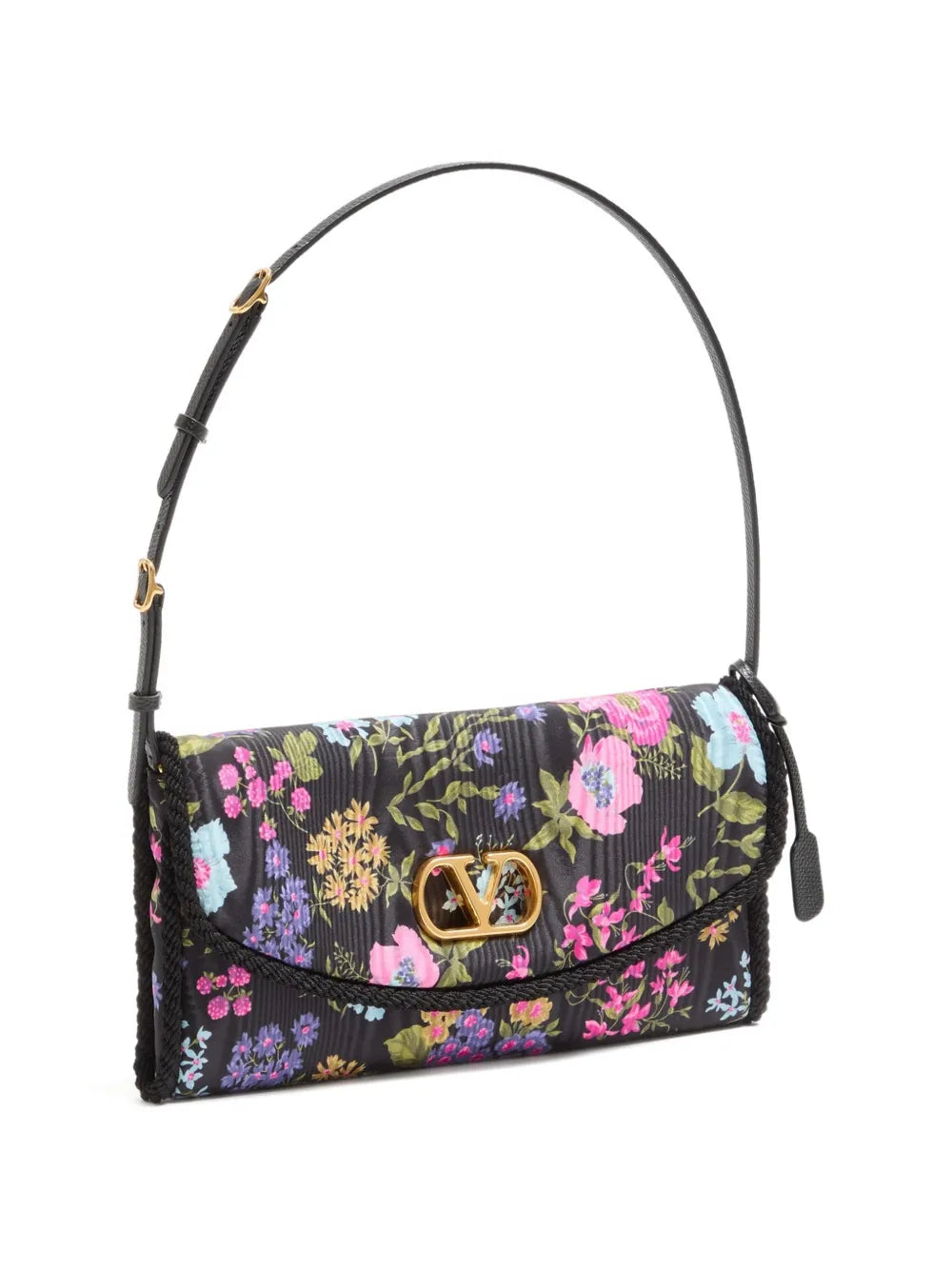 Valentino Garavani Small Devain Papier Floral Shoulder Bag