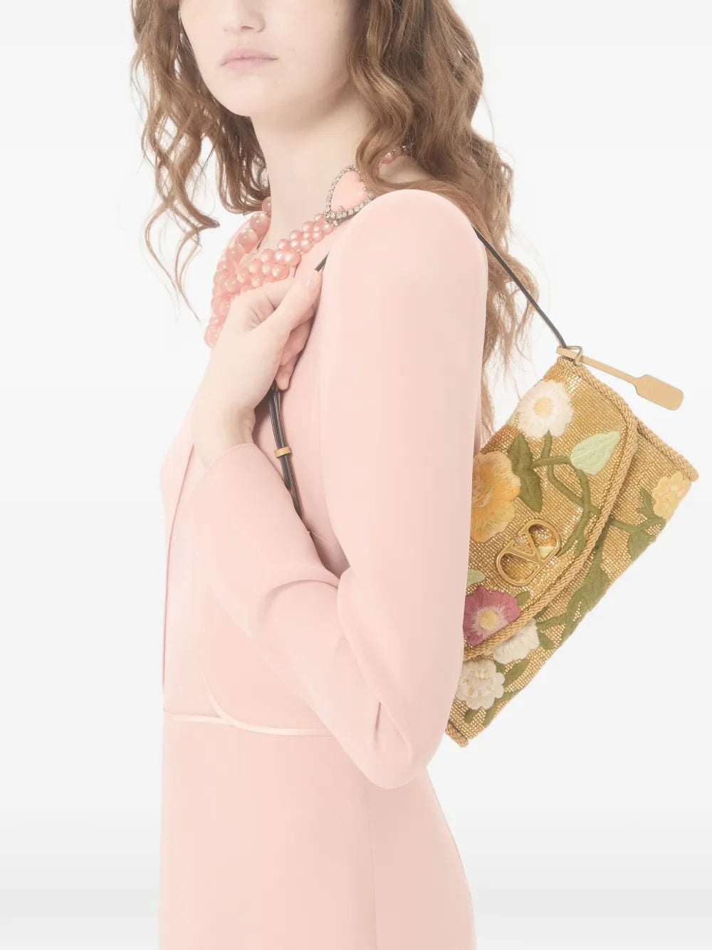 Valentino Garavani Small Devain Embroidered Shoulder Bag
