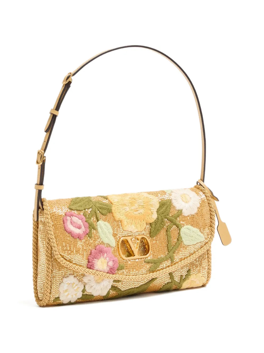 Valentino Garavani Small Devain Embroidered Shoulder Bag