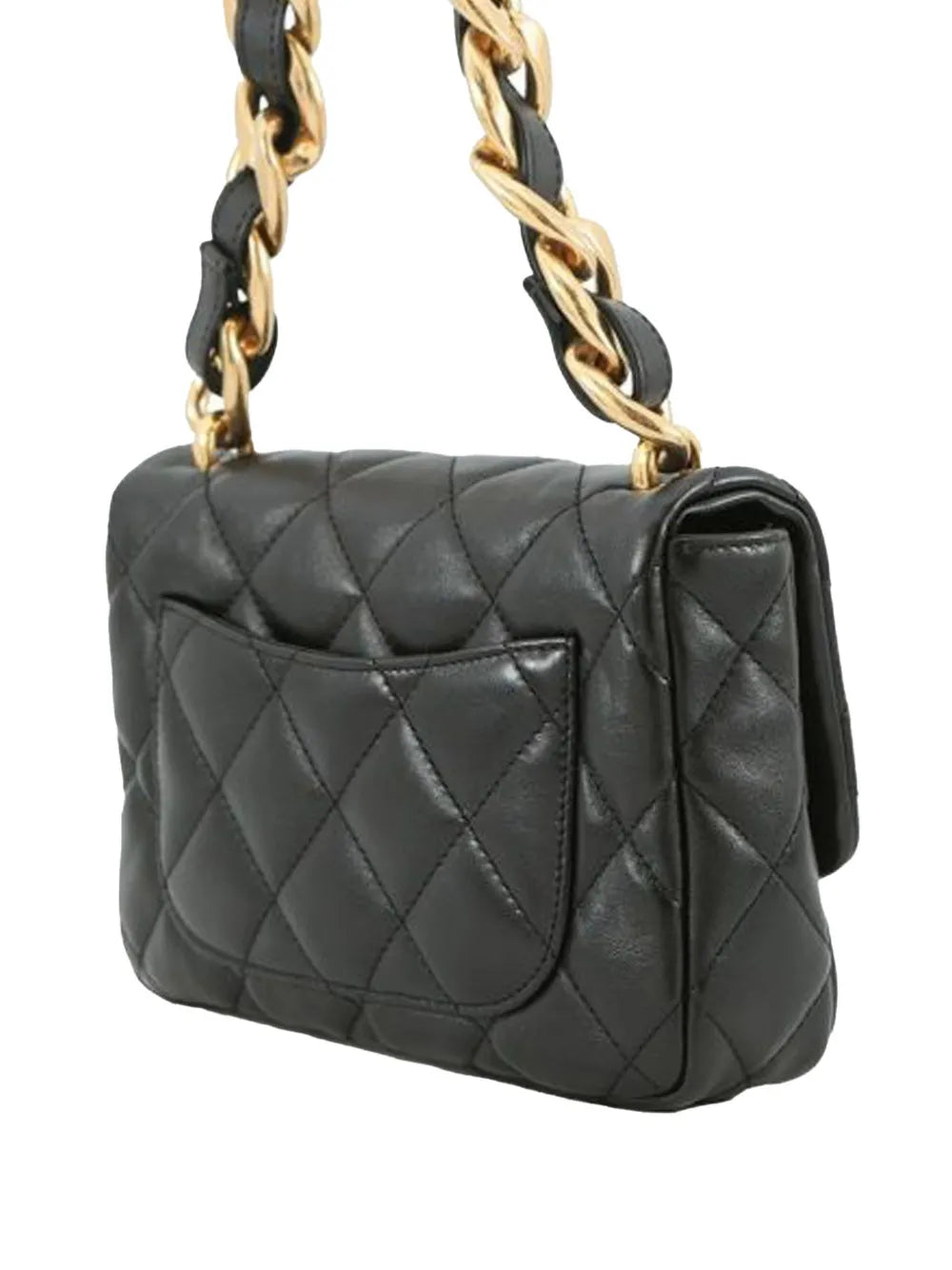 Chanel Pre Owned 2021 2025 Small Quilted Lambskin Funky Town Flap Shoulder Bag