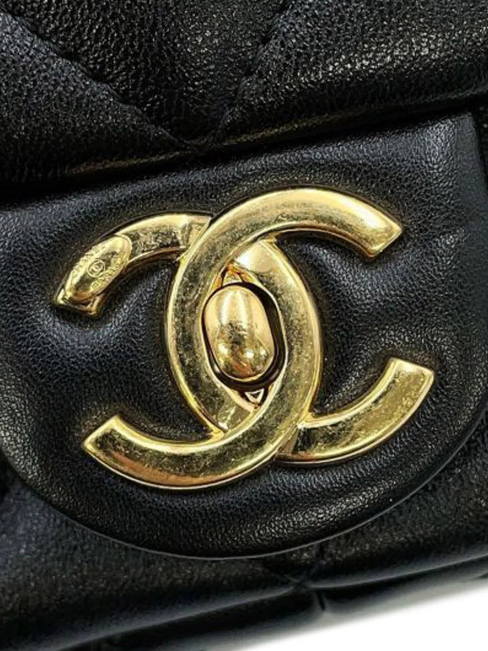 Chanel Pre Owned 2021 2025 Small Quilted Lambskin Funky Town Flap Shoulder Bag