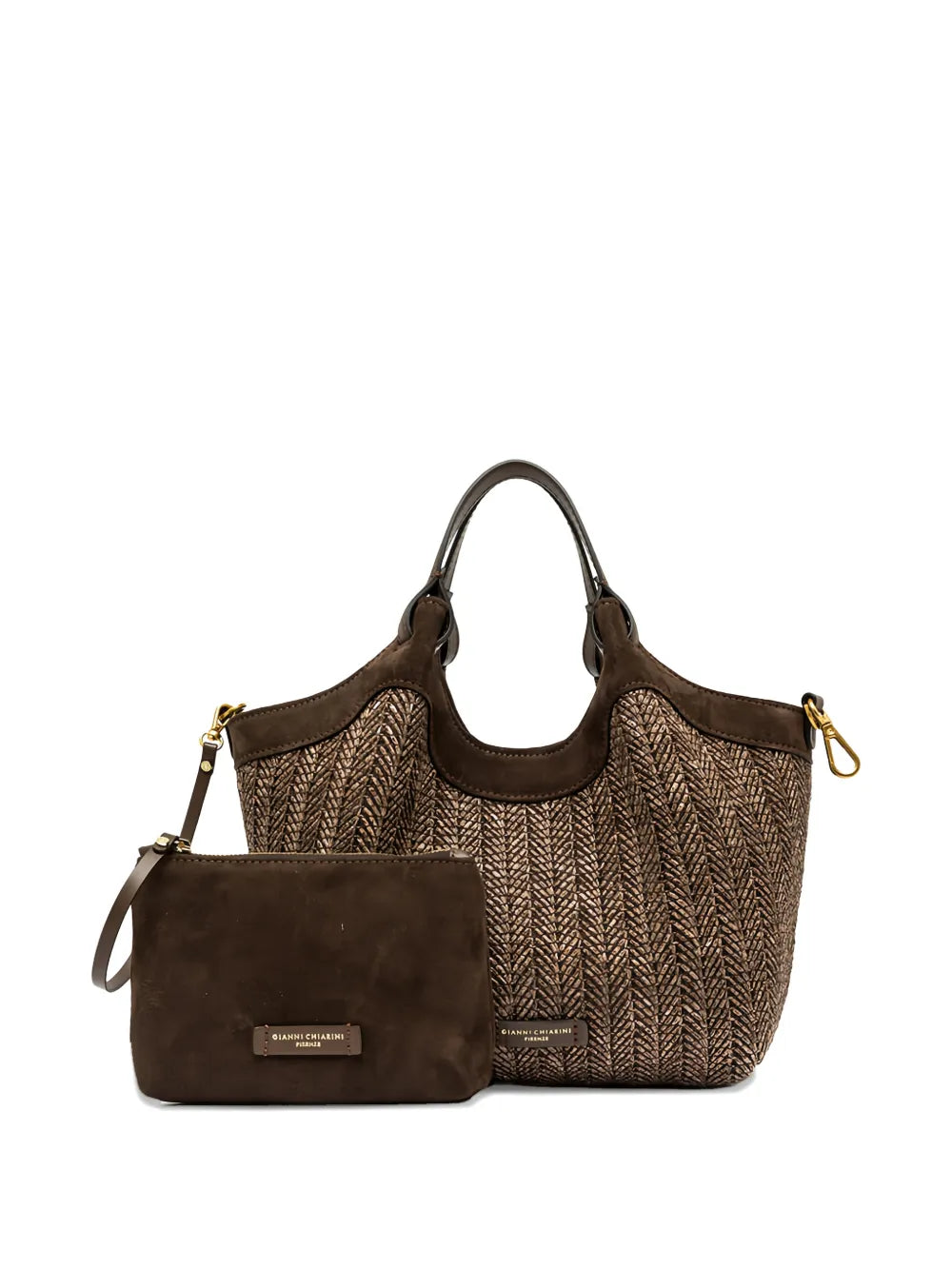 Gianni Chiarini Dua Woven Shoulder Bag