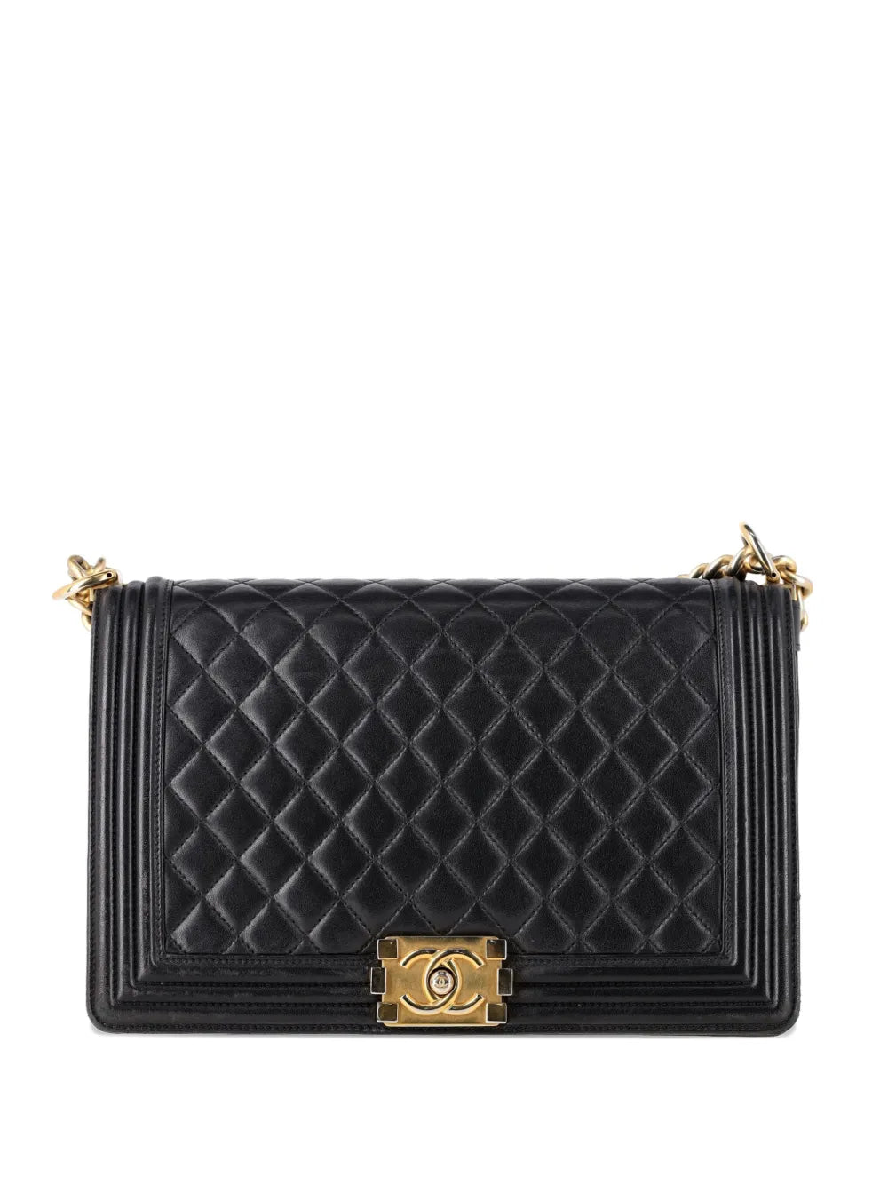 Chanel Pre Owned Medium New Boy Quilted Shoulder Bag