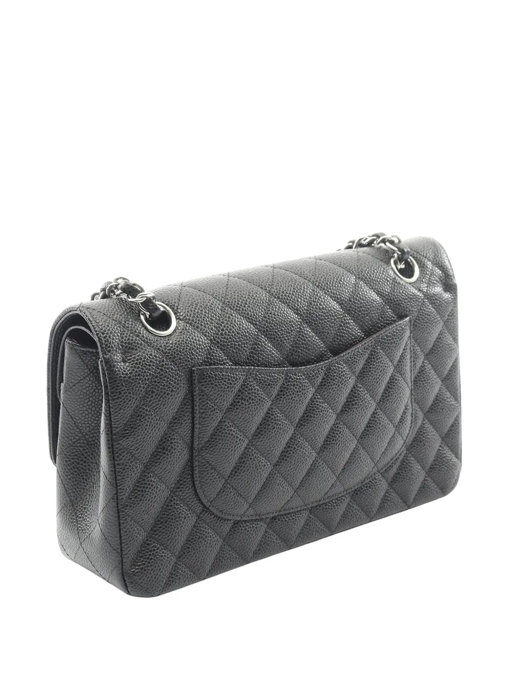 Chanel Pre Owned 2017 2018 Medium Classic Caviar Double Flap Shoulder Bag