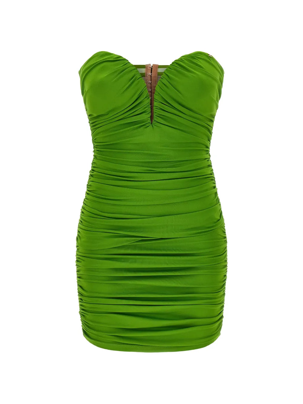 Elisabetta Franchi Draping Sweetheart Neckline Mini Dress