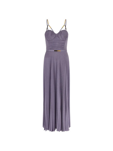 Elisabetta Franchi Pleated Maxi Dress