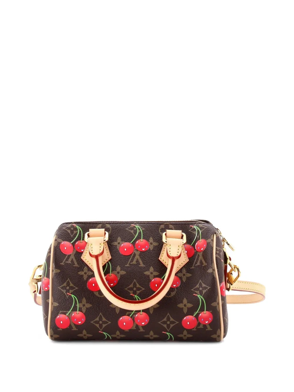 Louis Vuitton Pre Owned X Takashi Murakami Speedy Bandouliere Bag Limited Edition Monogram Cerises 20 Shoulder Bag