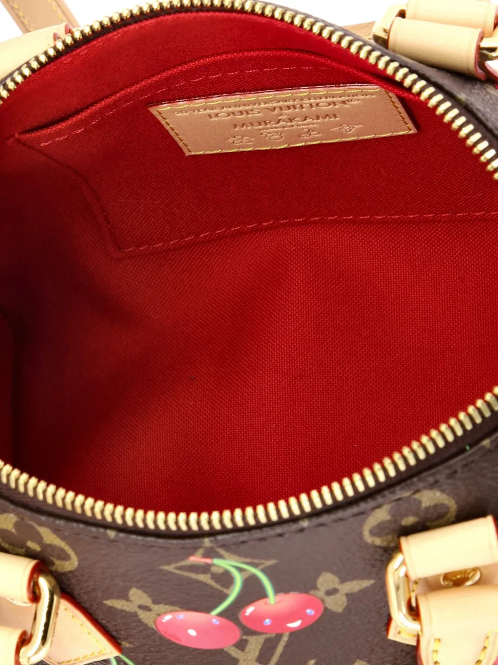Louis Vuitton Pre Owned X Takashi Murakami Speedy Bandouliere Bag Limited Edition Monogram Cerises 20 Shoulder Bag