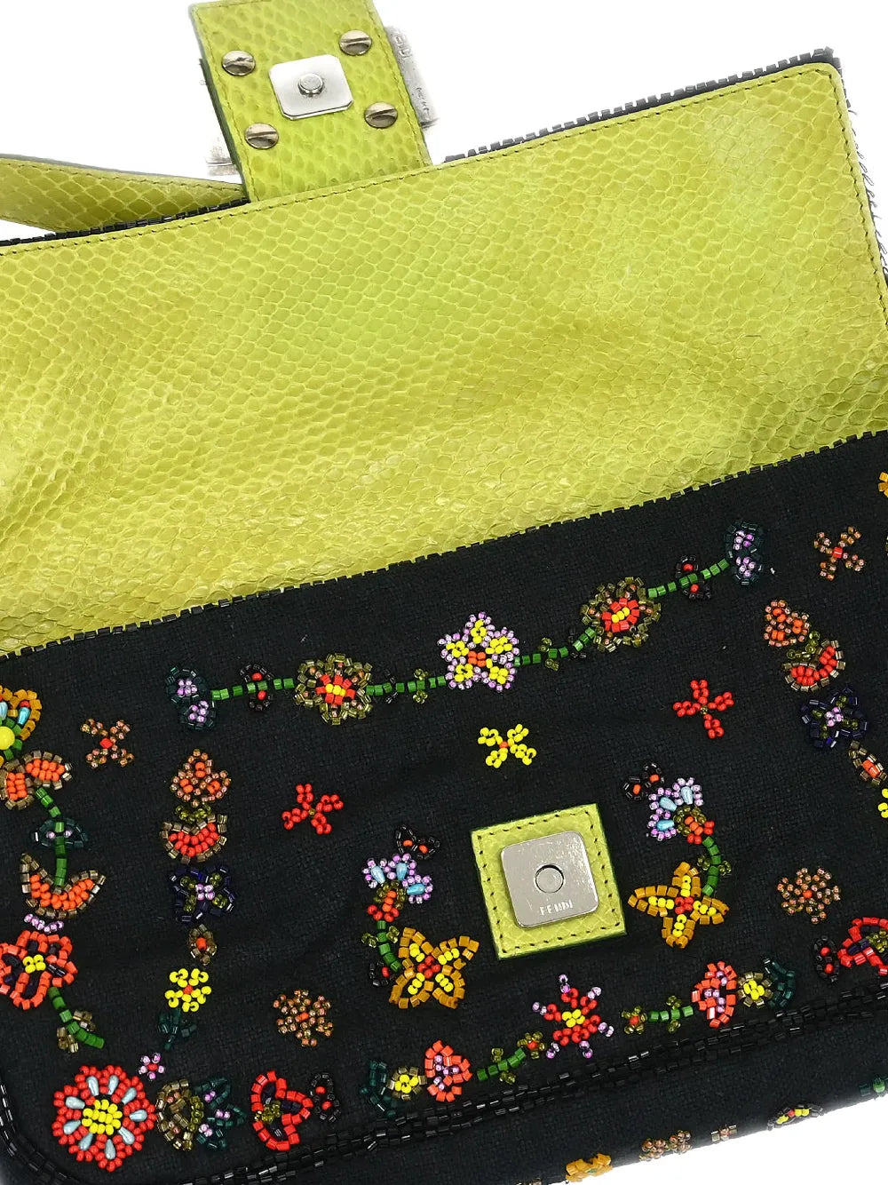 Fendi Pre Owned 2000 Baguette Beaded Shoulder Bag