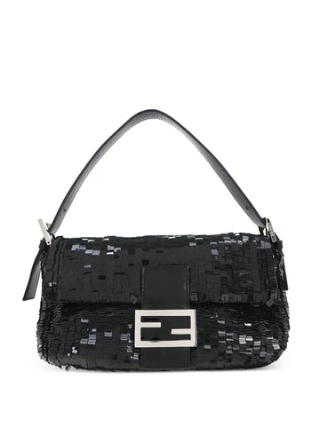 Fendi Pre Owned 2009 Baguette Sequin Embellished Shoulder Bag