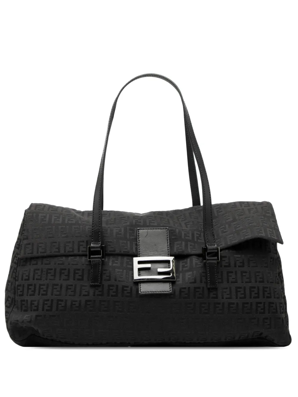 Fendi Pre Owned 2000 2010 Zucchino Canvas East West Shoulder Bag