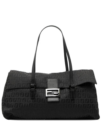 Fendi Pre Owned 2000 2010 Zucchino Canvas East West Shoulder Bag