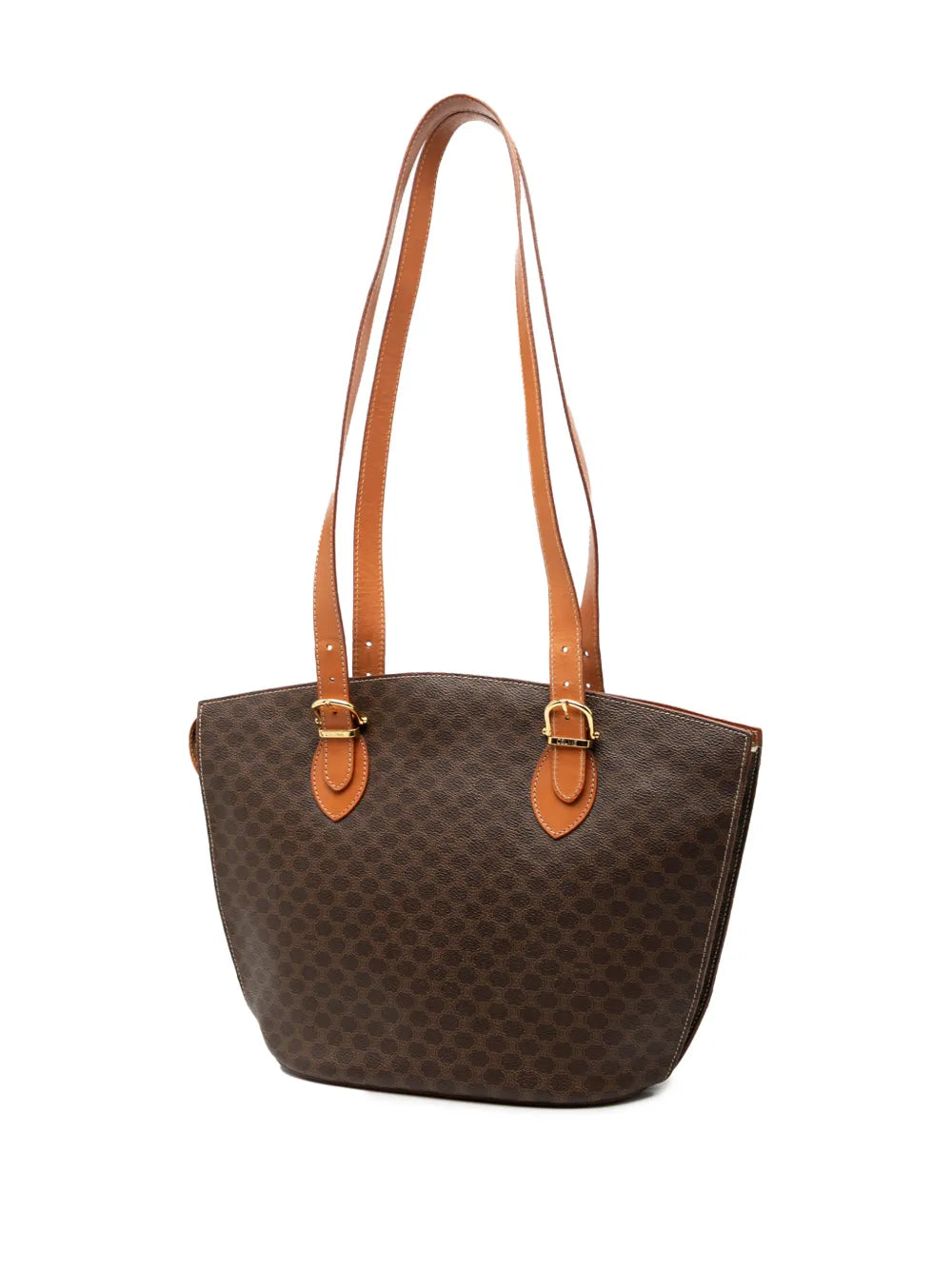 Celine Pre Owned 1999 Macadam Coated Canvas Shoulder Bag