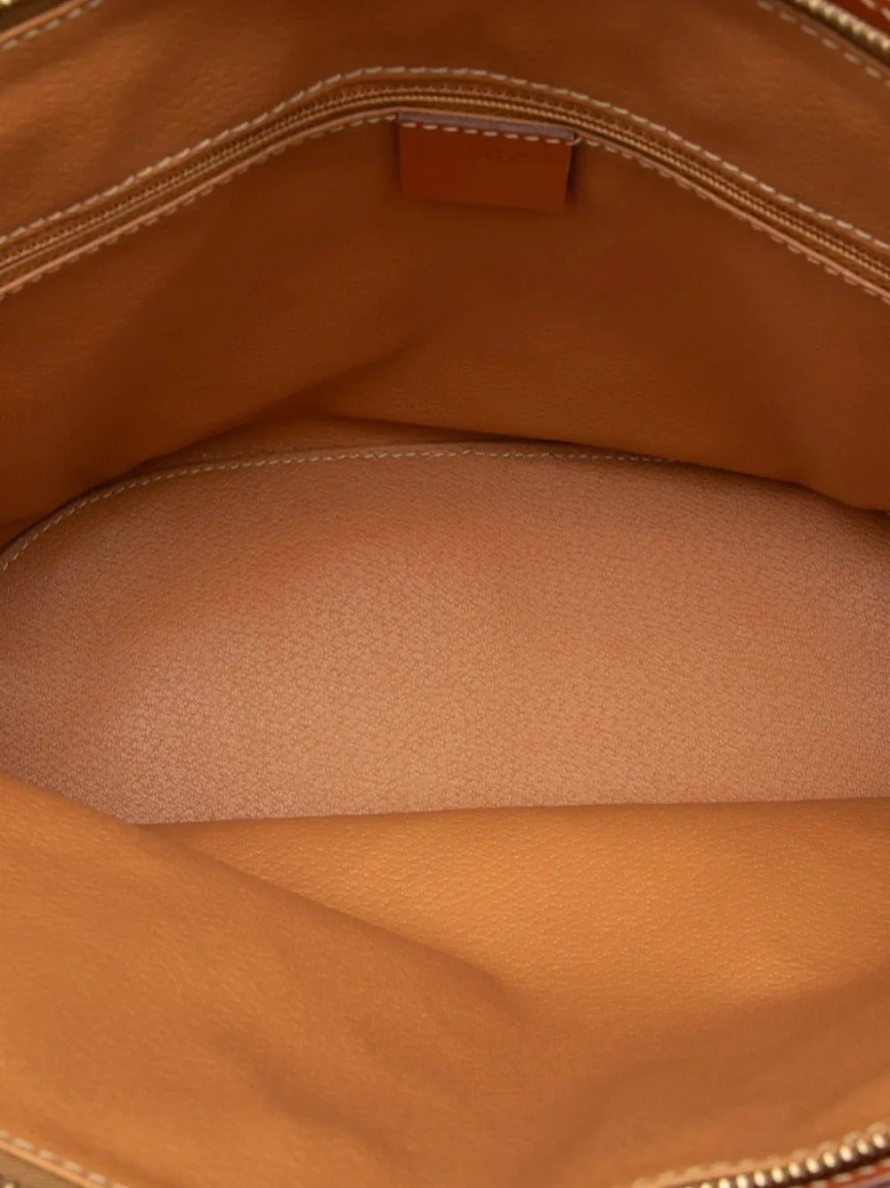 Celine Pre Owned 1999 Macadam Coated Canvas Shoulder Bag