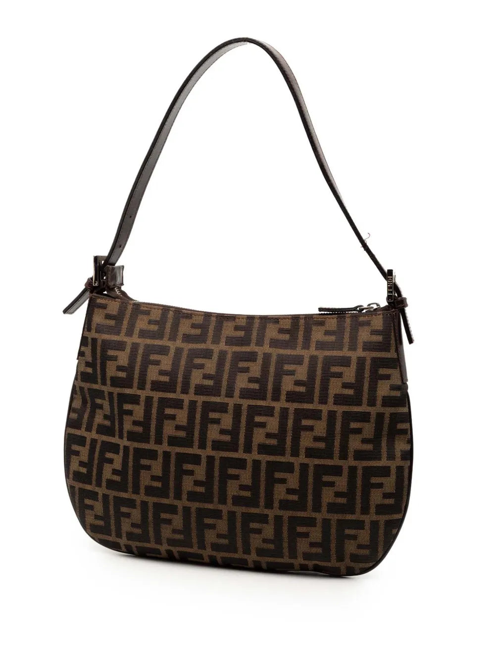 Fendi Pre Owned 2000 2010 Zucca Canvas Shoulder Bag