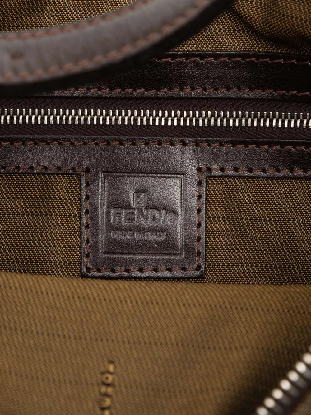 Fendi Pre Owned 2000 2010 Zucca Canvas Shoulder Bag