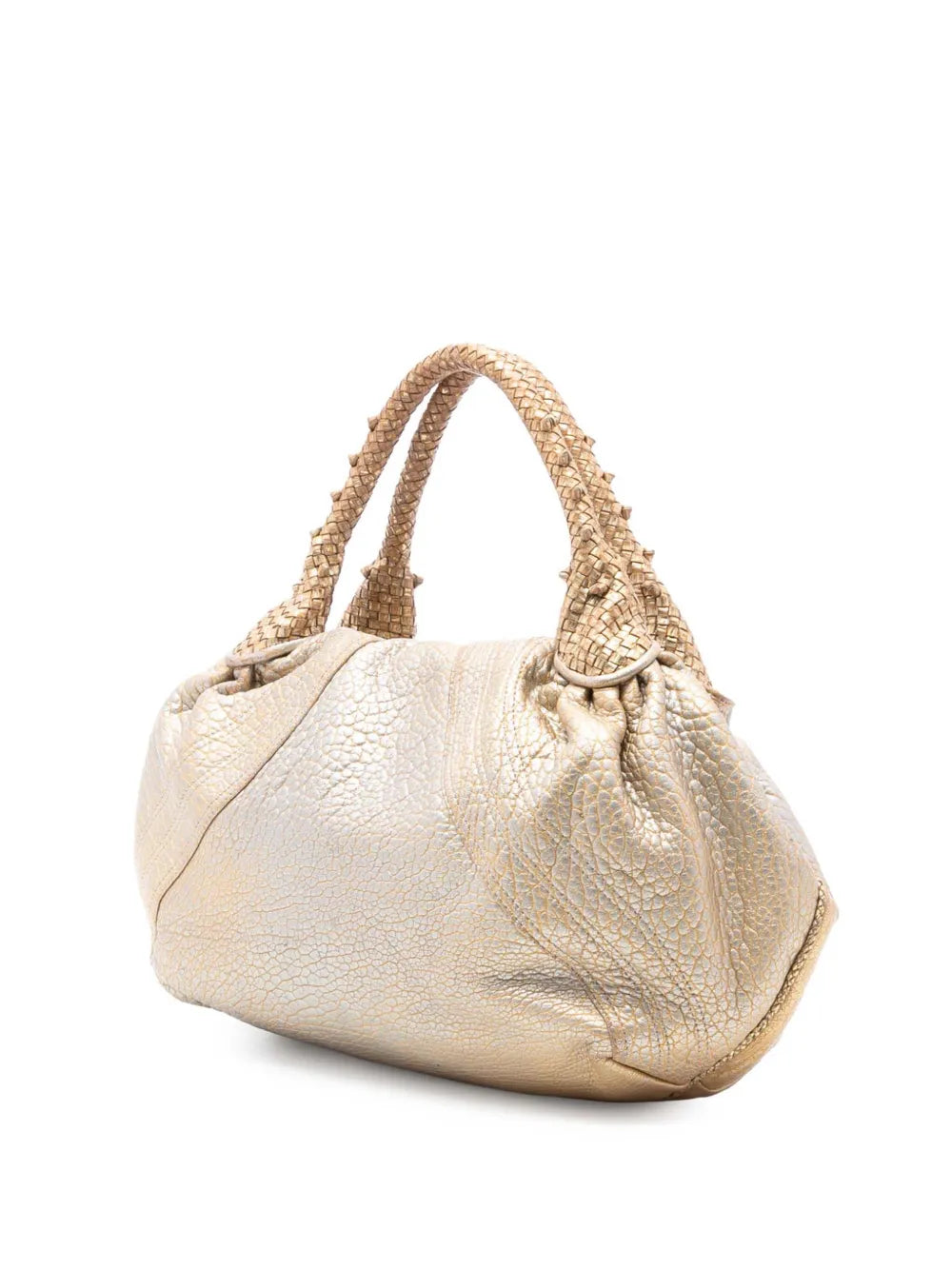Fendi Pre Owned 2000 2010 Bimetal Nappa Spy Hobo Bag