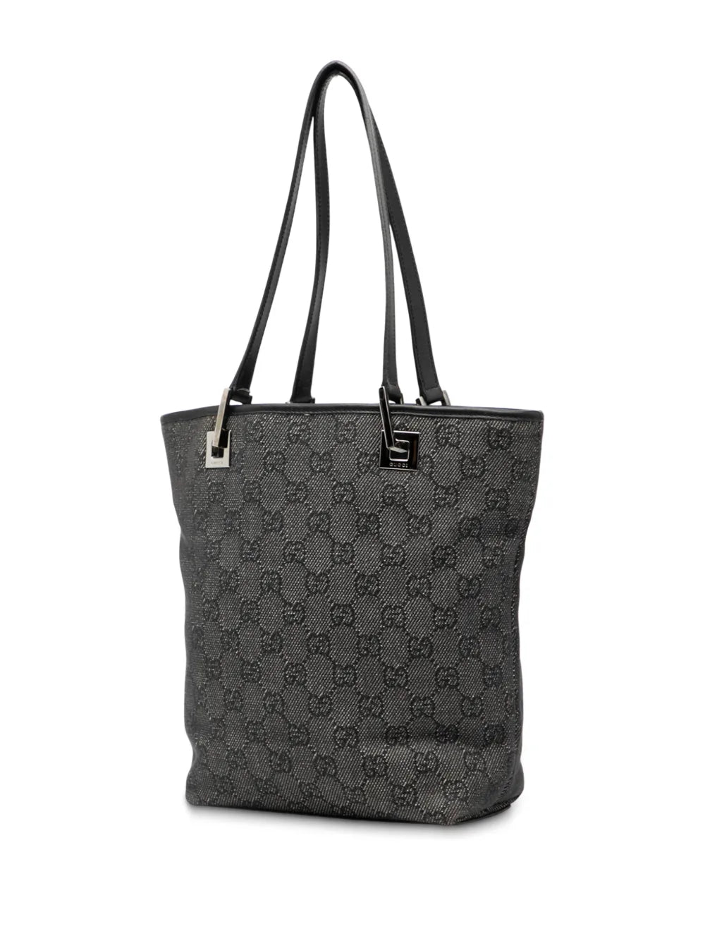 Gucci Pre Owned 2000 2015 Gg Denim Shoulder Bag