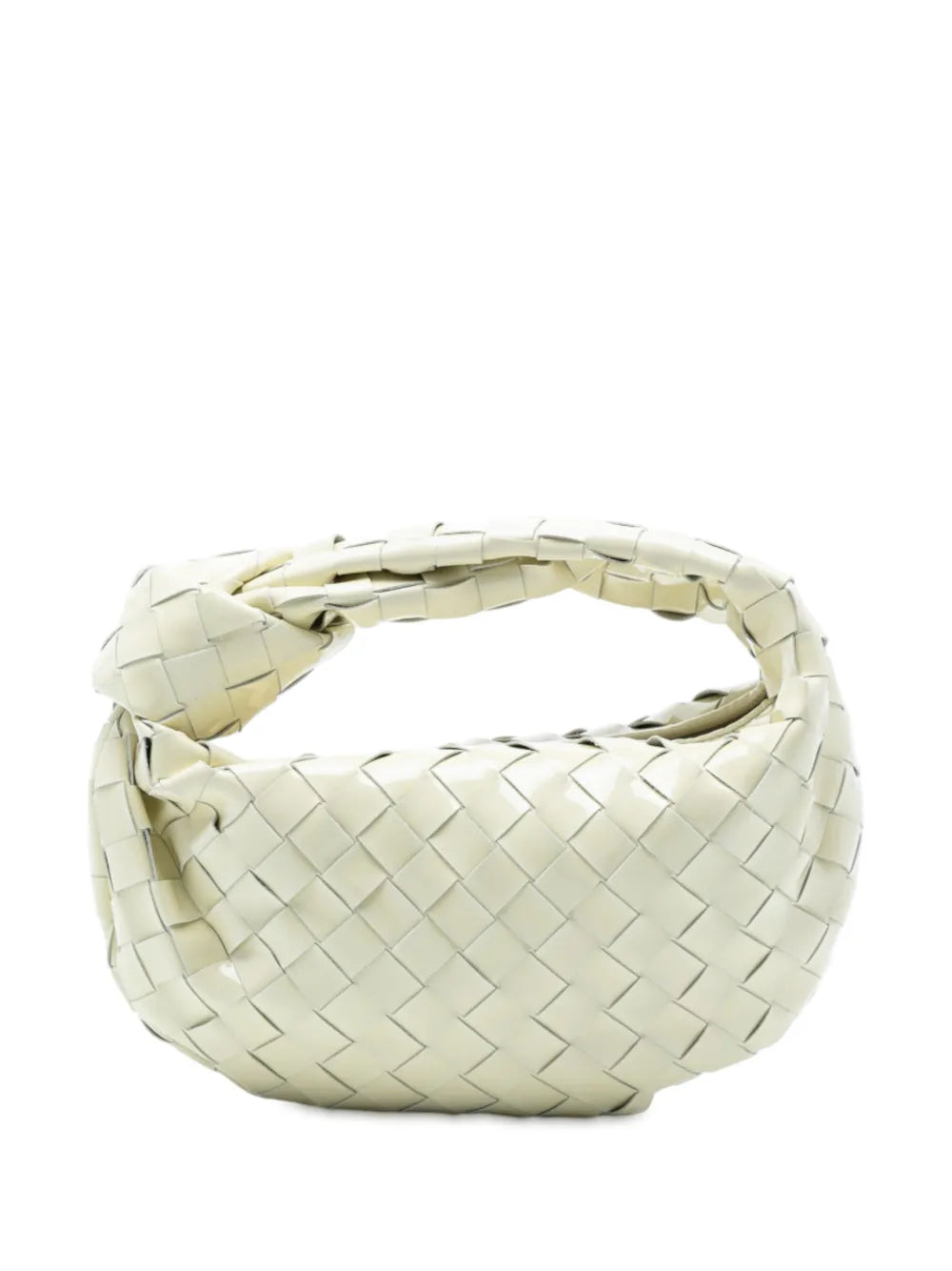 Bottega Veneta Pre Owned 2012 2025 Mini Patent Intrecciato Jodie Hobo Bag