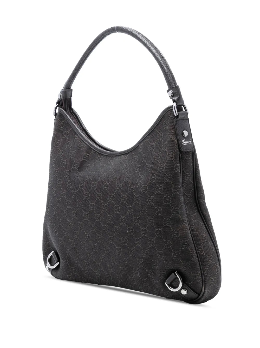 Gucci Pre Owned 2016 2025 Gg Denim Abbey D Ring Shoulder Bag
