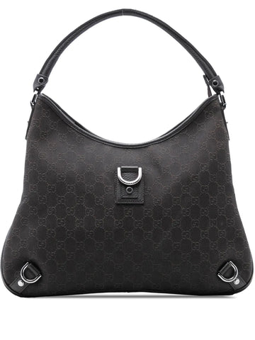 Gucci Pre Owned 2016 2025 Gg Denim Abbey D Ring Shoulder Bag