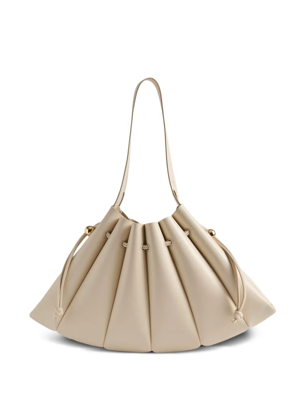 Themoire Calipso Bottalato Drawstring Detail Shoulder Bag