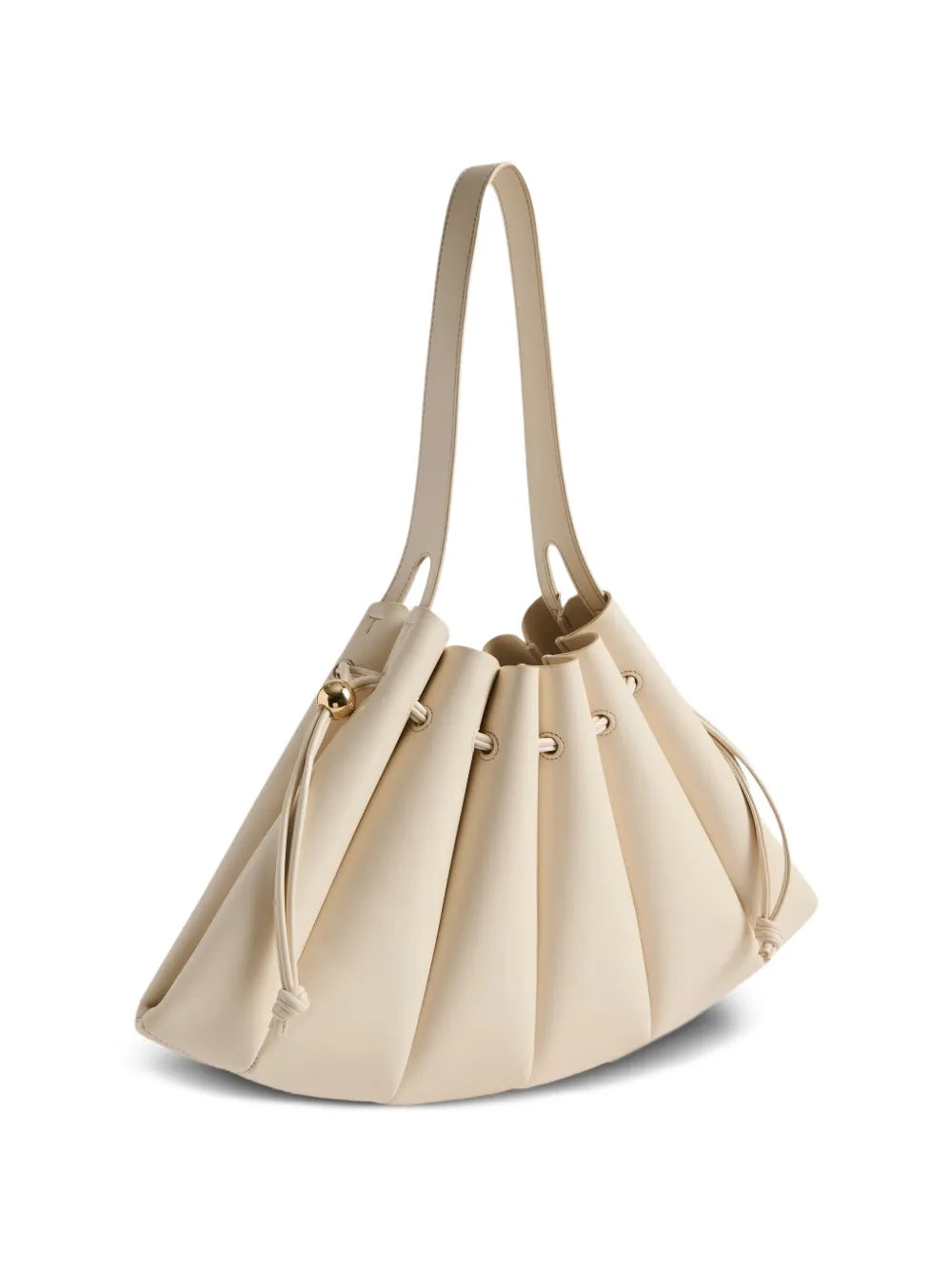 Themoire Calipso Bottalato Drawstring Detail Shoulder Bag
