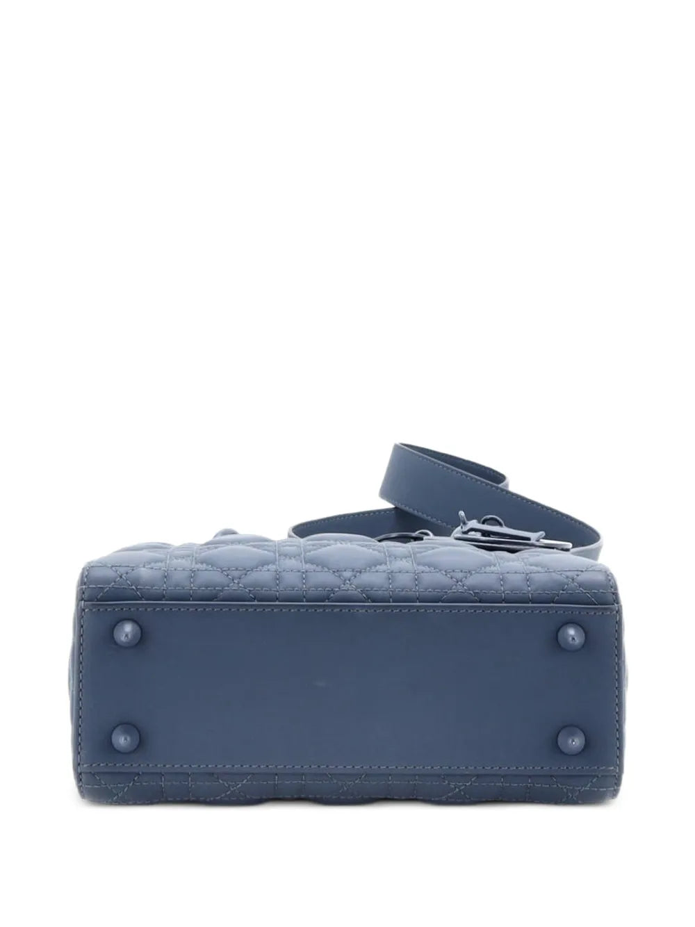 Christian Dior Pre Owned Ultra Matte My Abcdior Lady Dior Bag Cannage Quilt Calfskin Shoulder Bag