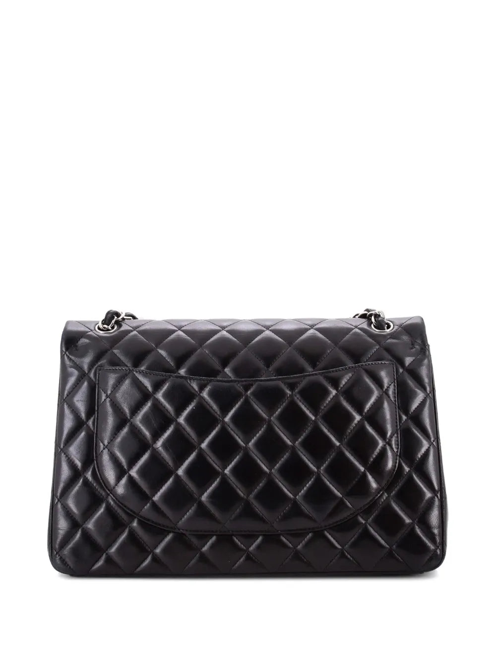 Chanel Pre Owned Classic Double Flap Bag Quilted Lambskin Maxi Shoulder Bag