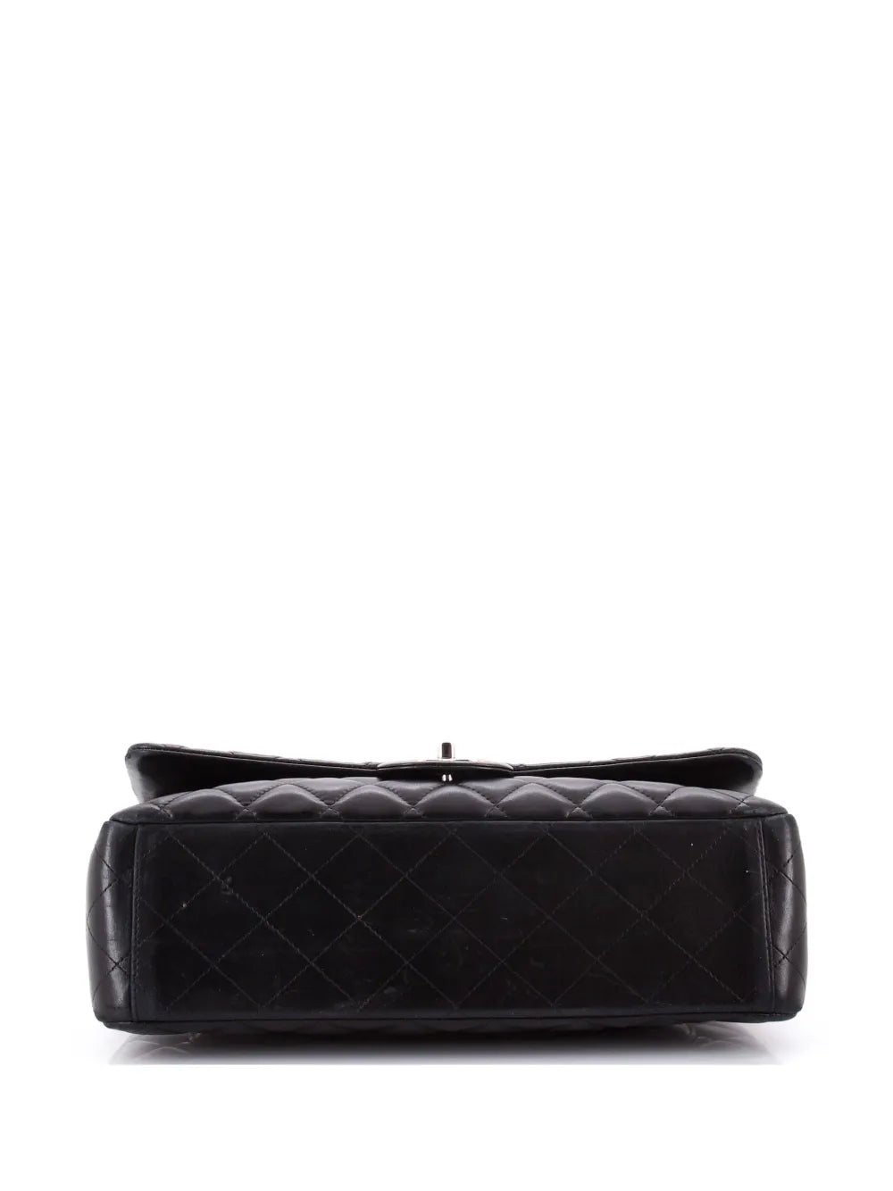 Chanel Pre Owned Classic Double Flap Bag Quilted Lambskin Maxi Shoulder Bag